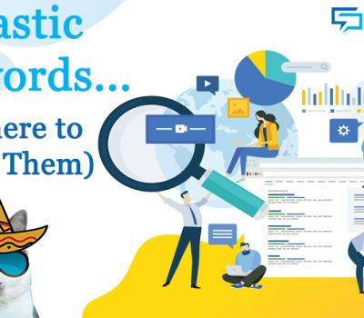 A colourful image with a picture of a team working on marketing and analytics with text reading "Fantastic keywords and where to fin them" Need Seo in bury blog