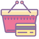 shopping cart icon with transparent background
