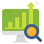 keyword research icon with transparent background