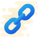 hyperlink icon with transparent background